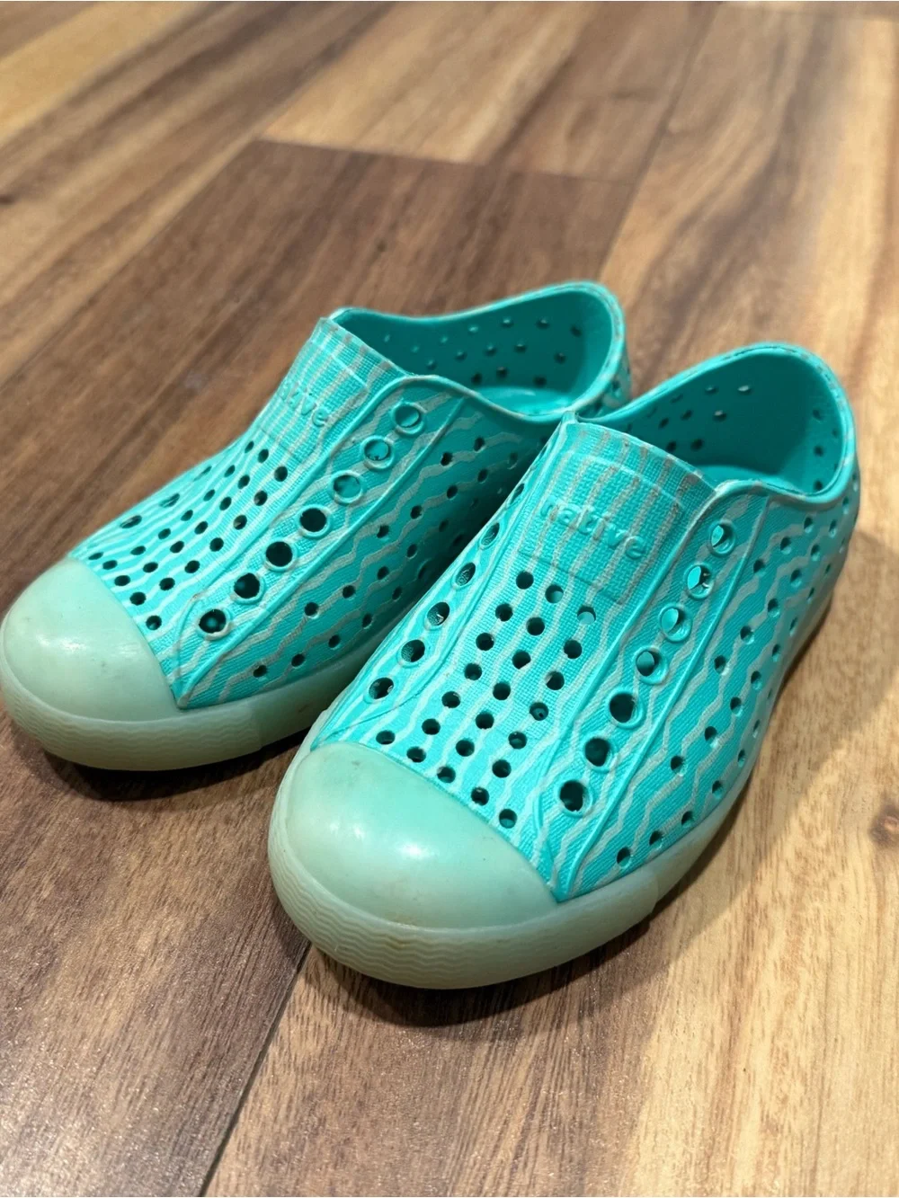 Native Kids Turquoise Slip-On Water Shoes